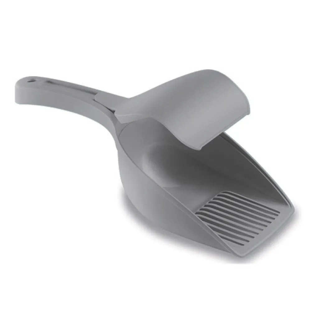 $1 OFF: Stefanplast Multi Purpose Shovel Scoop with Flap - Stone Grey