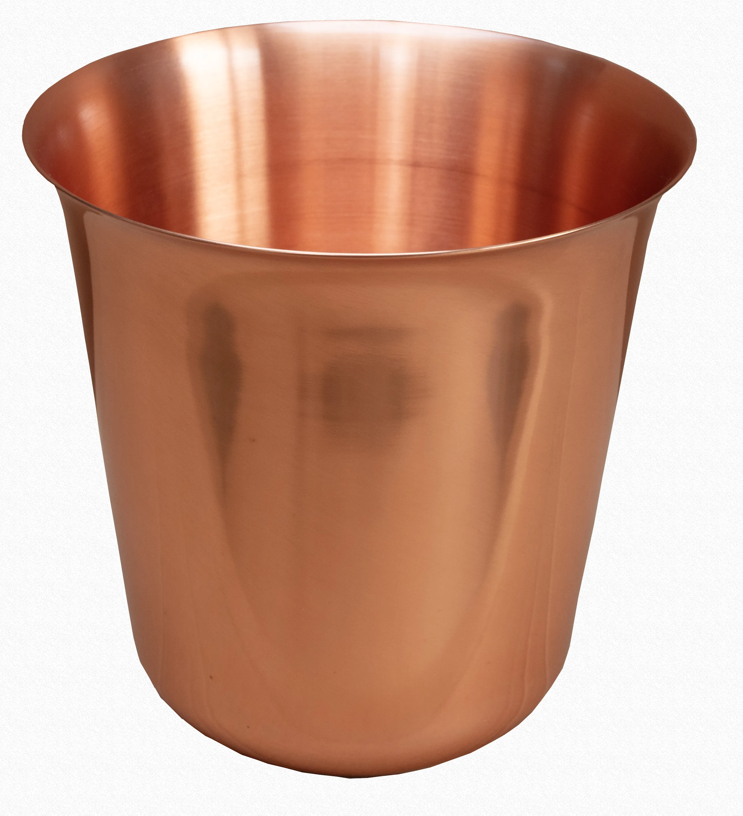 100% Copper Champagne Cooler with Matt Black Stand