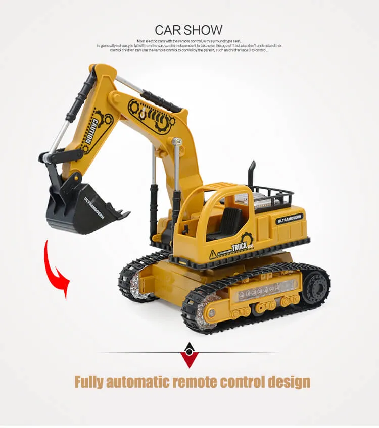 1:24 4CH RC Engineering Car Full Function Excavator Bulldozer Tractor Dump Truck Construction Vehicle