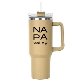 40 Oz. Stainless Insulated Big Boom Mug Printed with a Customizable STACK COLLECTION Design