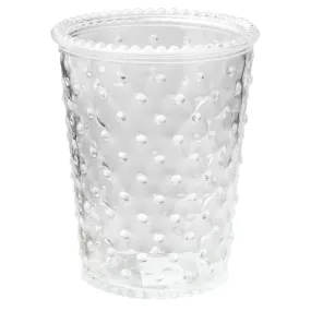 5" Clear Glass Hobnail Vase