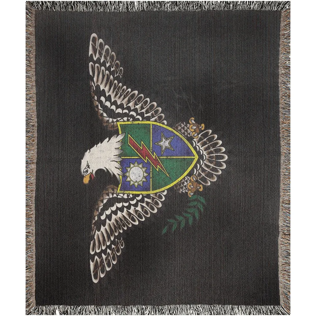 75th Traditional Eagle Woven Blanket