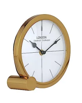 A R S Enterprises Brings Langston Table Clock for Home Decor Table Decor Office Desk Shelves Gifting(Gold)