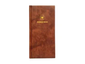 Address Book, 115 x 240 mm, Brown