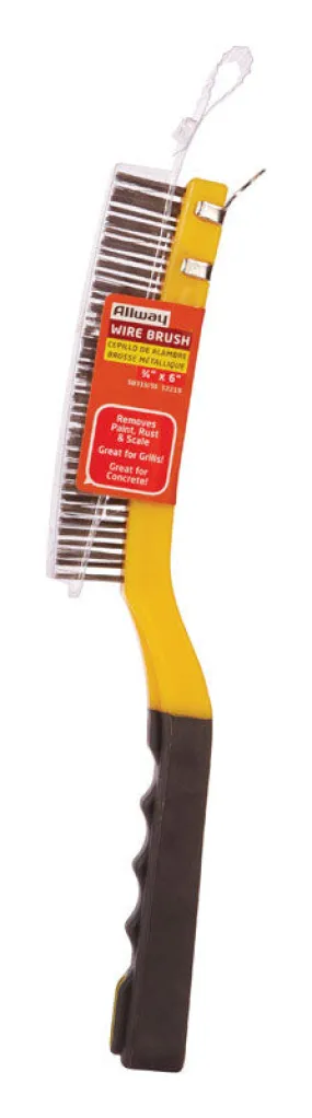 Allway 1 in. W X 13.5 in. L Stainless Steel Wire Brush with Scraper