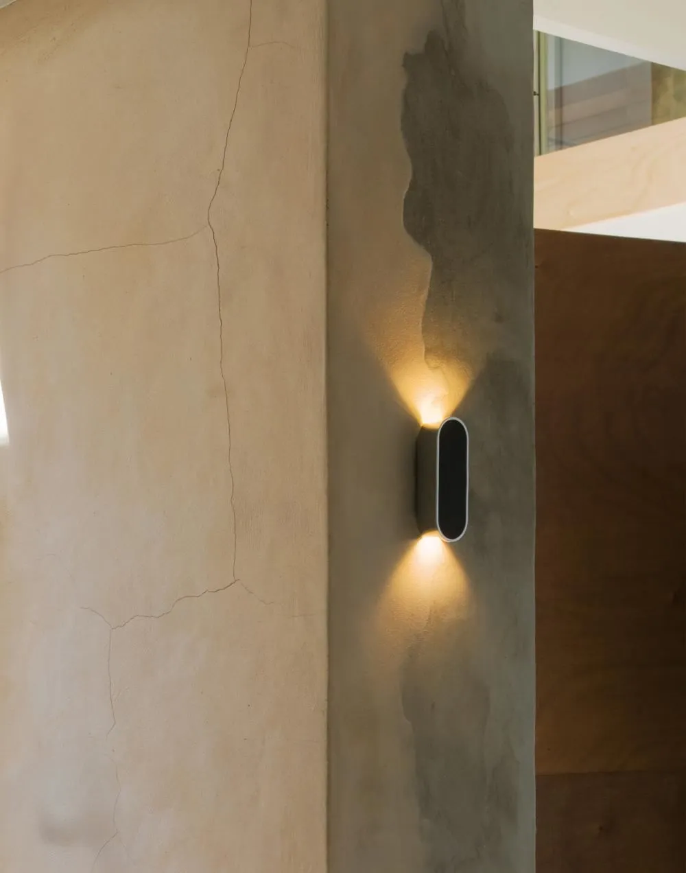 Alpha flush wall light