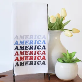 America Pattern Hand Towel