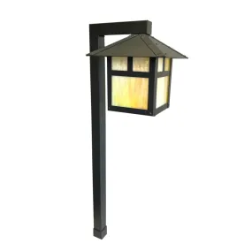 AmiArtisan Solid Brass Craftsman Lantern Pathway Light