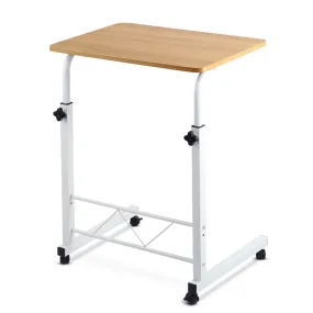 Artiss Laptop Table Desk Portable - Light Wood