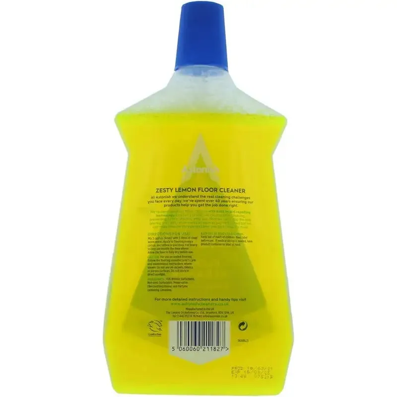 Astonish Floor Cleaner 1L - Zesty Lemon