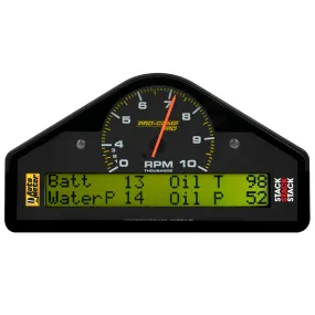 AutoMeter 6014 RACE DASH DISPLAY; 10K RPM/WTRP/FUELP/OILP/OILT/WTMP/VOLT; PRO-COMP