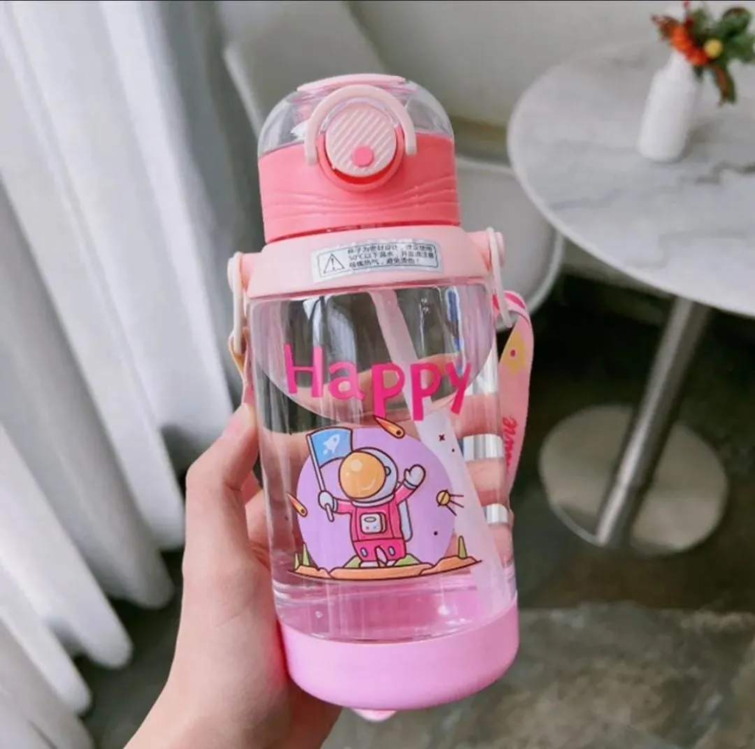 Back to school happy astro sipper water-bottle(550ml)