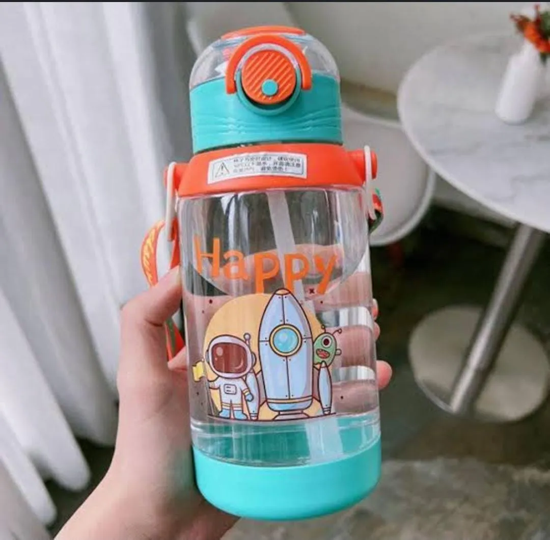 Back to school happy astro sipper water-bottle(550ml)