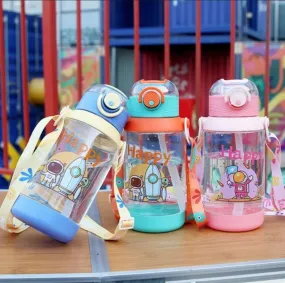 Back to school happy astro sipper water-bottle(550ml)