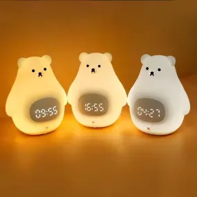 Big White Bear Night Light & Alarm Clock