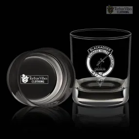 Blackadder Family Crest Engraved Whiskey Glass