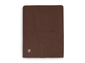 Blanket Cot Wrinkled Cotton 120x120cm - Chestnut