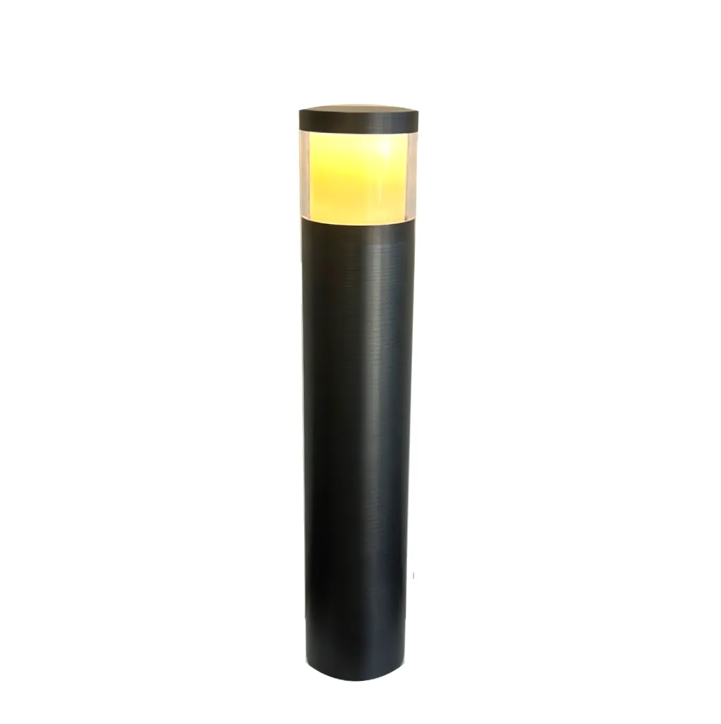 Brilia Cast Brass Bollard Contemporary Pathway Natural Bronze