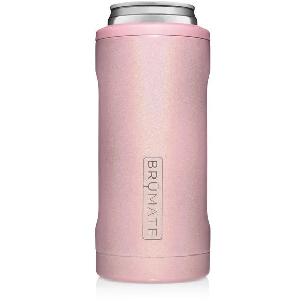 BrüMate Hopsulator Slim Can Cooler, Glitter Blush