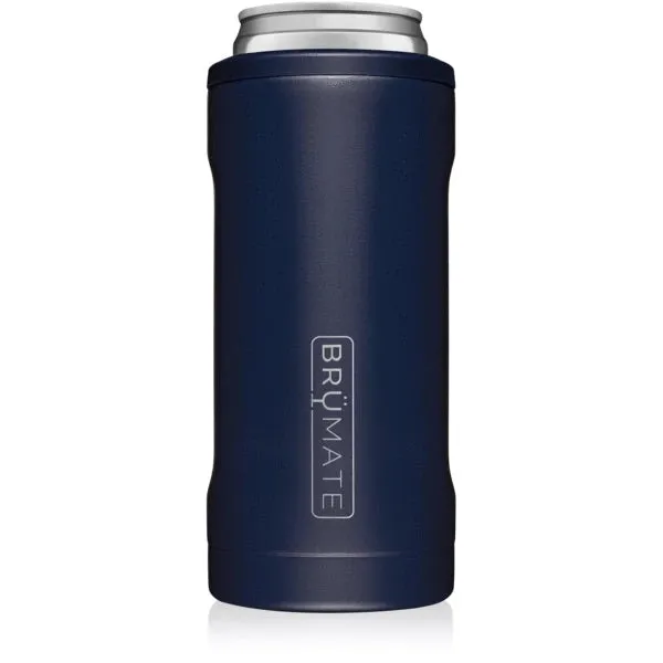 BrüMate Hopsulator Slim Can Cooler, Matte Navy