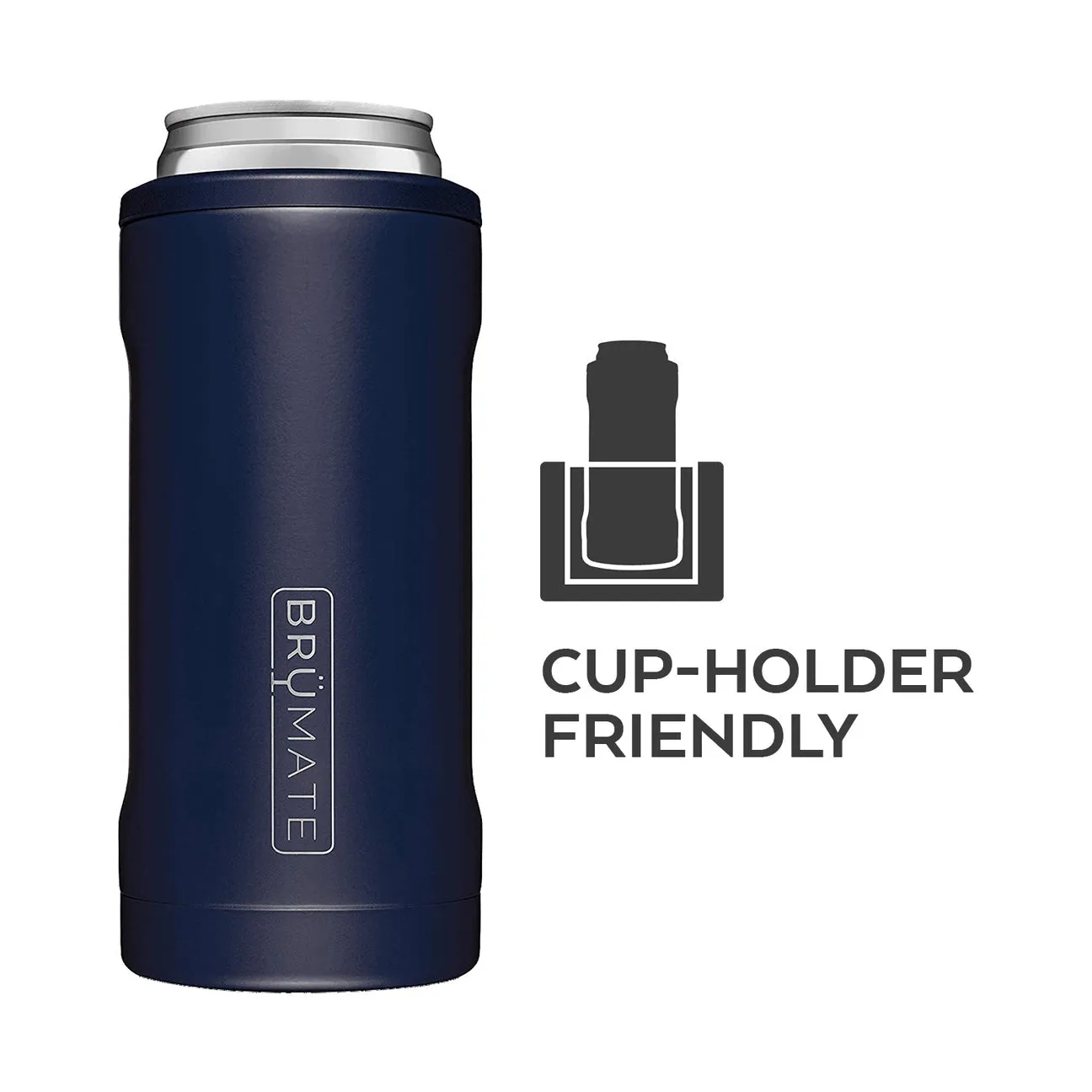 BrüMate Hopsulator Slim Can Cooler - Stainless