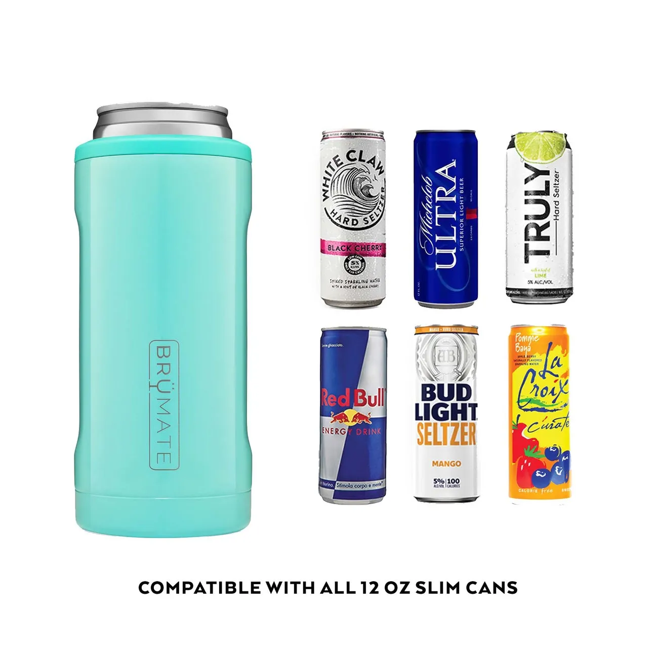 BrüMate Hopsulator Slim Can Cooler - Stainless