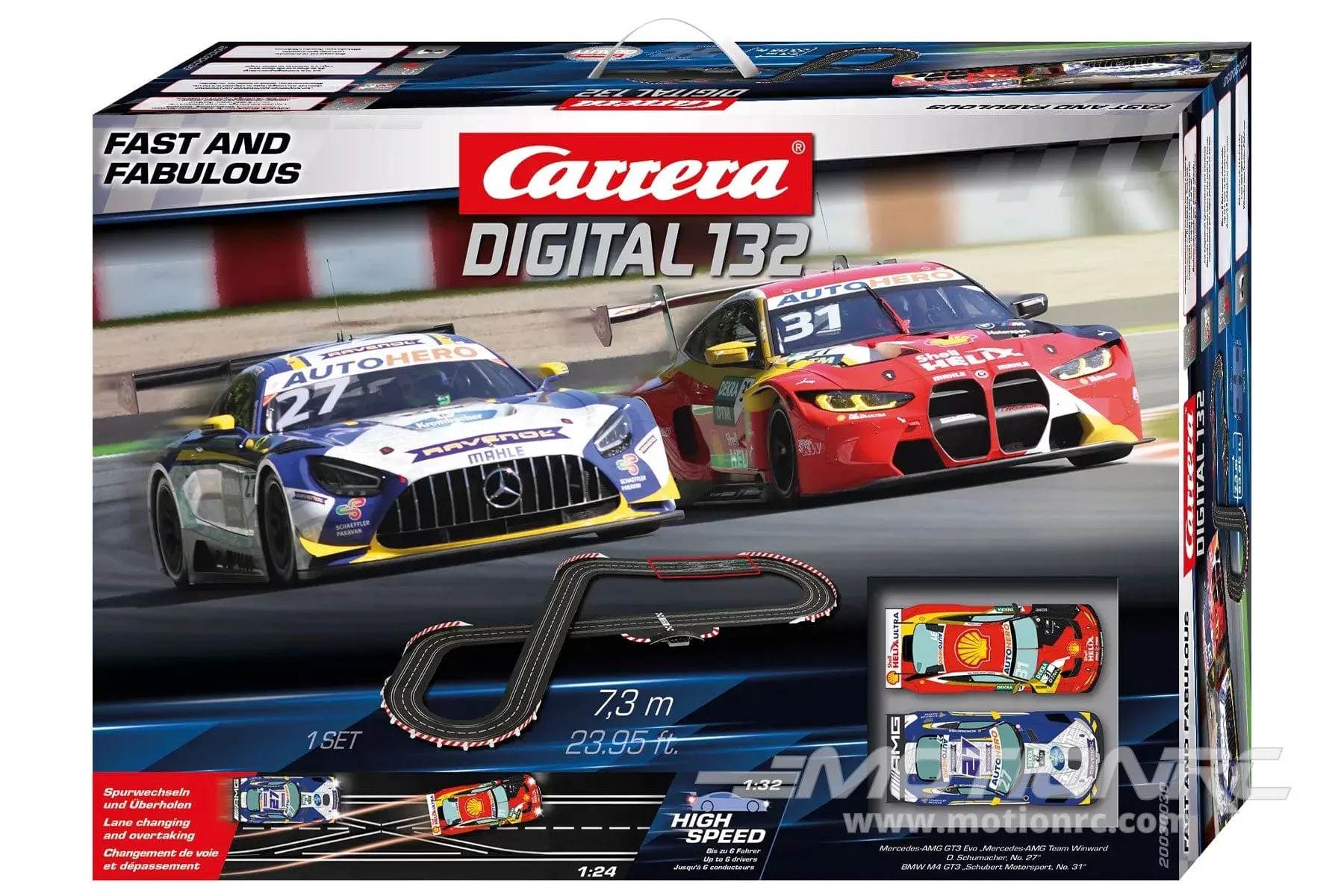 Carrera DTM Fast and Fabulous 1/32 Scale Digital Slot Car Set