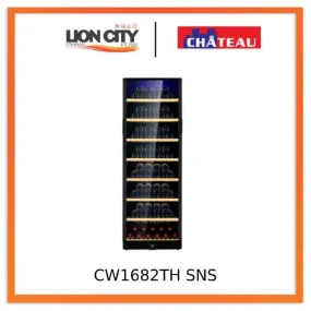 Chateau CW1682TH SNS 165 Bottles Single Zone Wine Chiller