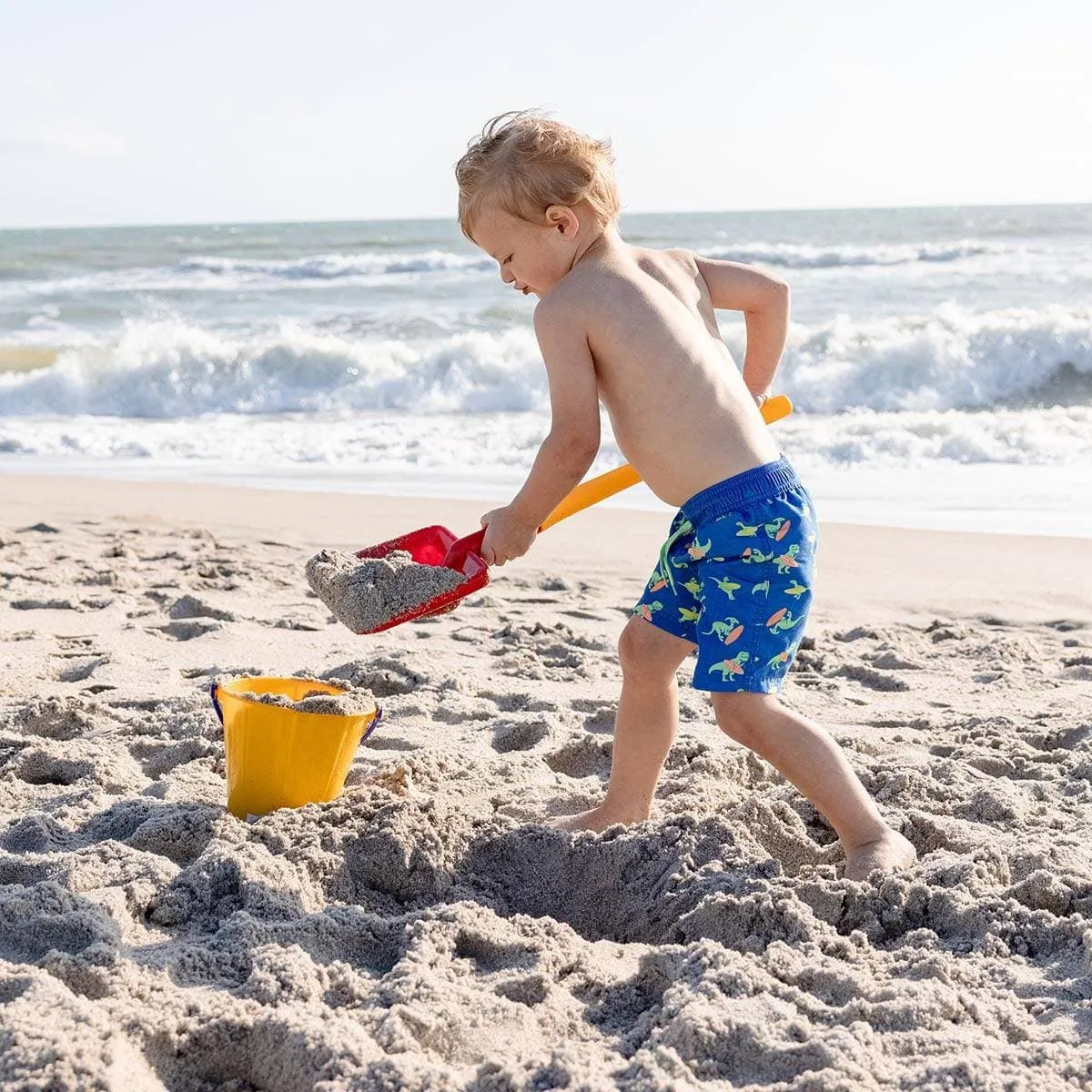 Children's Long Handled Flat Shovel for Snow or Sand