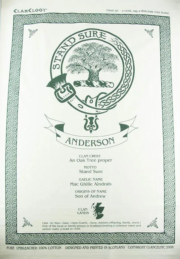 Clark Clan Tea Towel