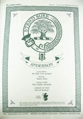 Clark Clan Tea Towel