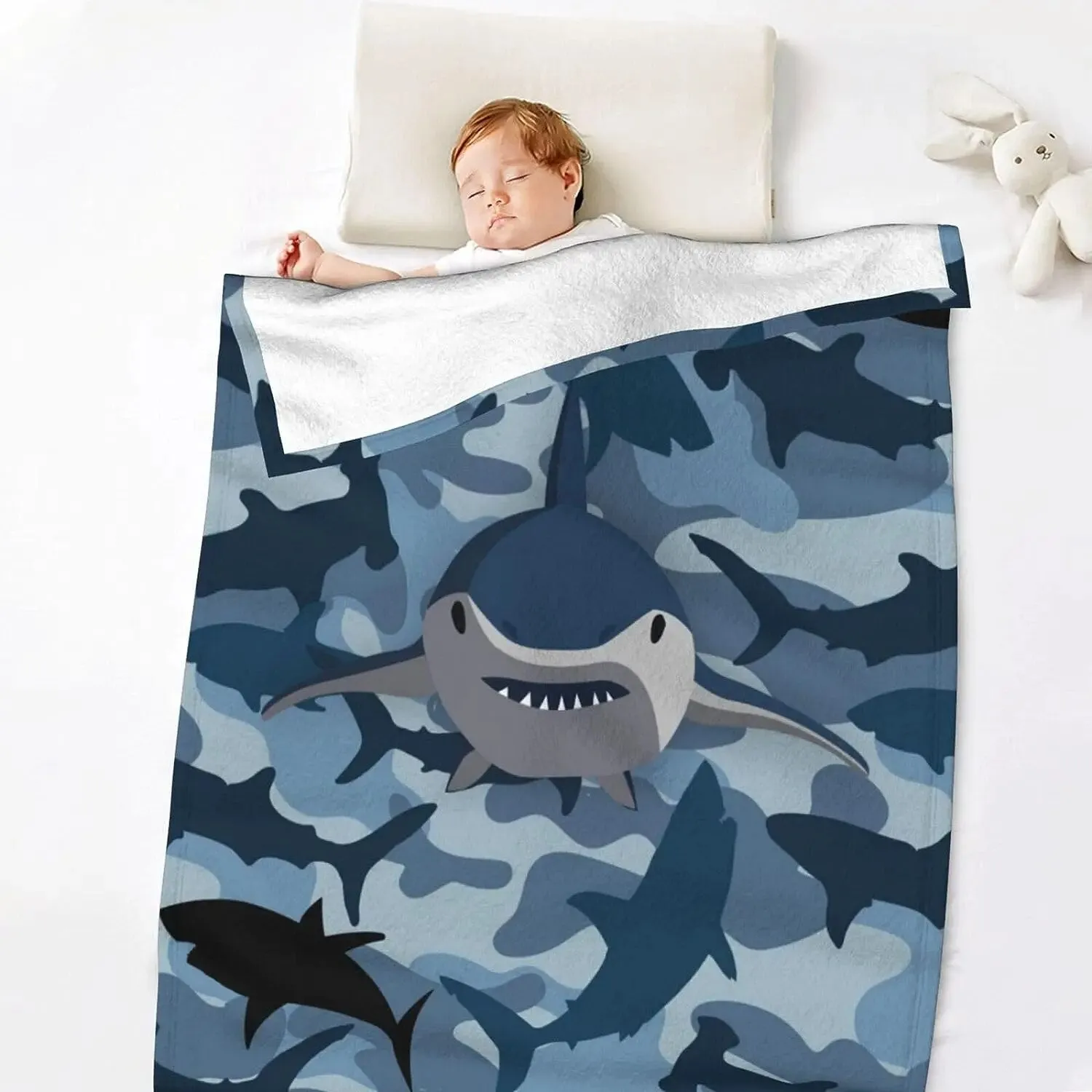 Comfy Sofa Blanket: Sharks