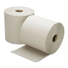 CONTINUOUS ROLL PAPER TOWEL, 8" X 800FT, NATURAL, 6 ROLLS-BOX (5 BOXES PER PACK)