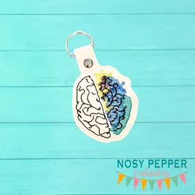 Creative Brain Sketchy Snap tab 4x4 machine embroidery design DIGITAL DOWNLOAD