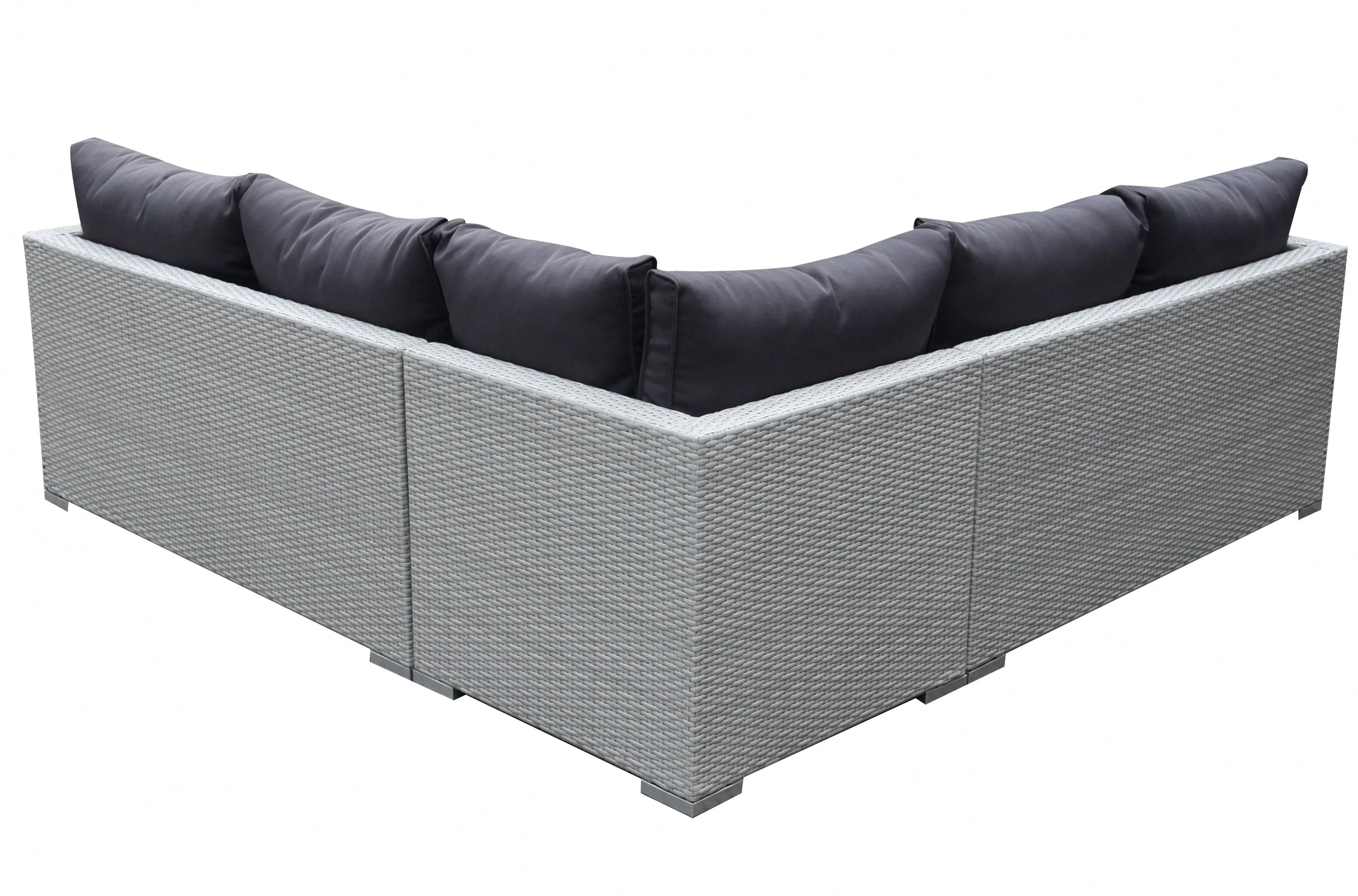 Crete Corner Garden Sofa Set, Light Grey