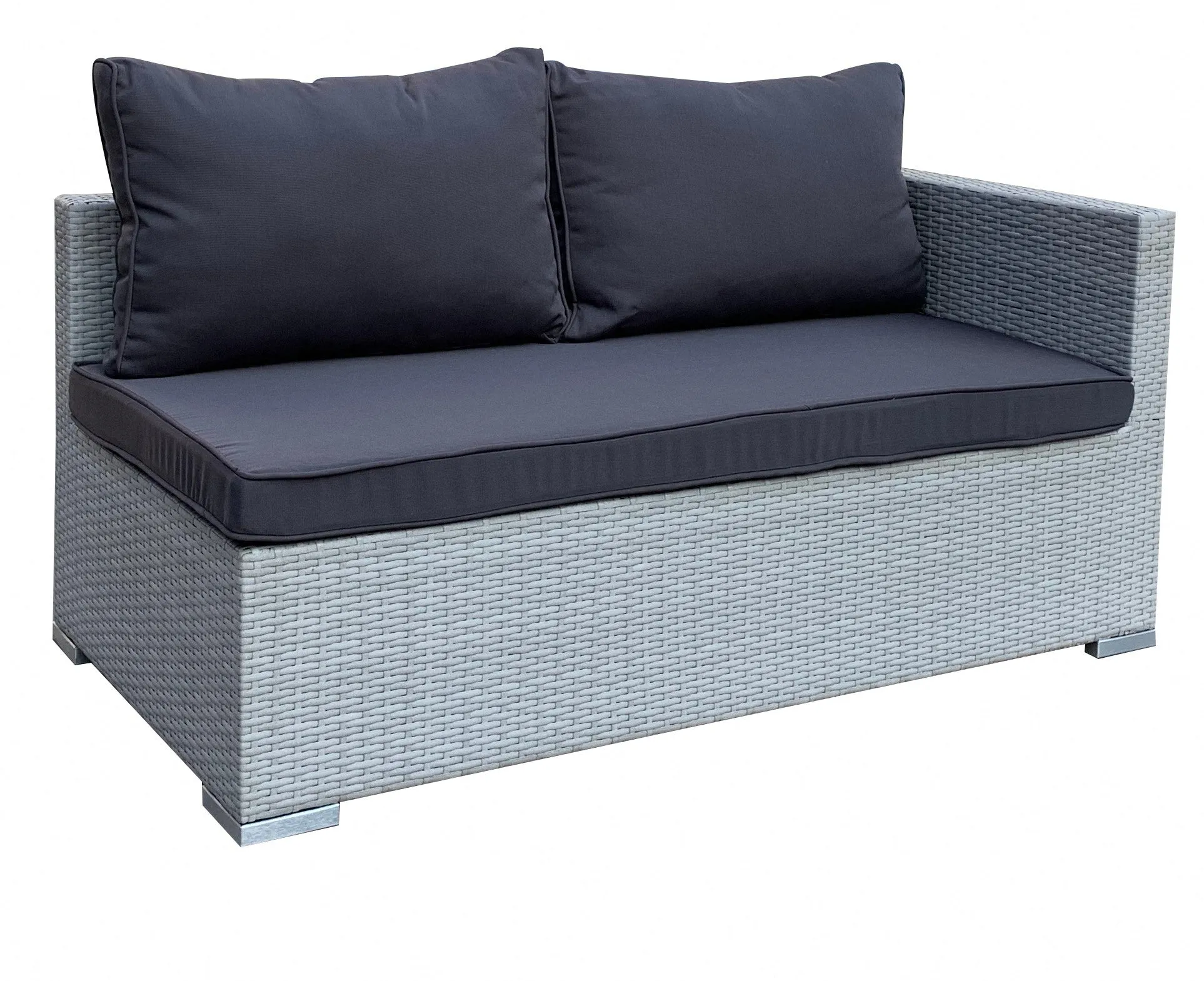 Crete Corner Garden Sofa Set, Light Grey