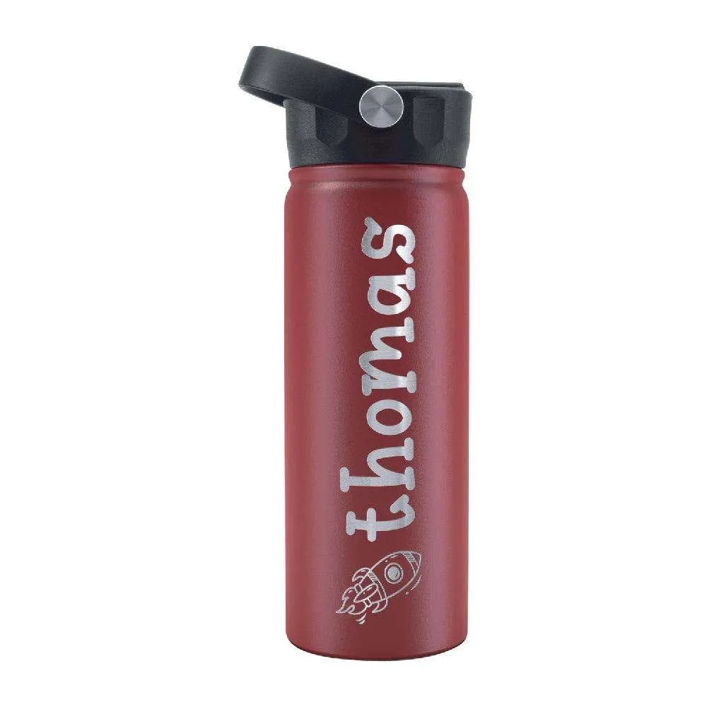 Custom Water Bottle for Children with Icon and Font