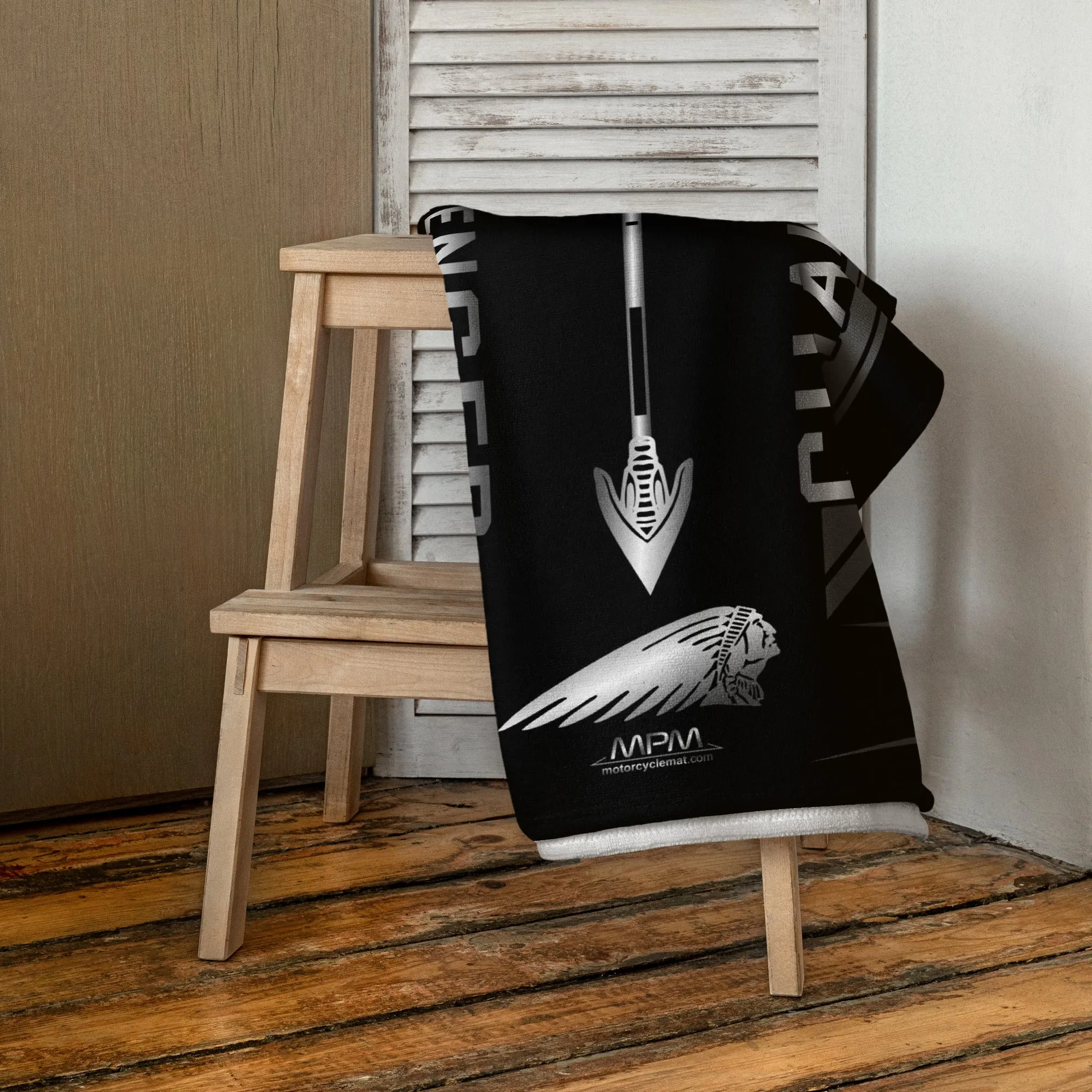 Designed Beach Towel Inspired by Indian Challenger Motorcycle Model - MM9331