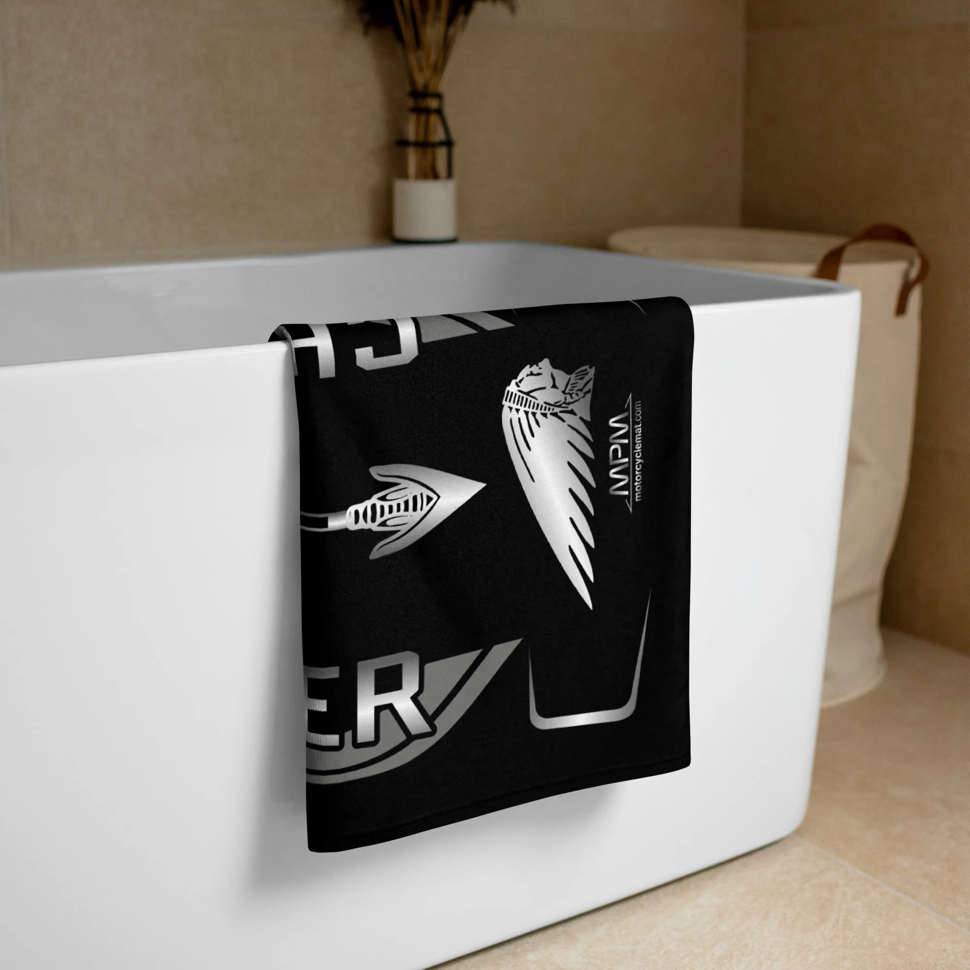 Designed Beach Towel Inspired by Indian Challenger Motorcycle Model - MM9331