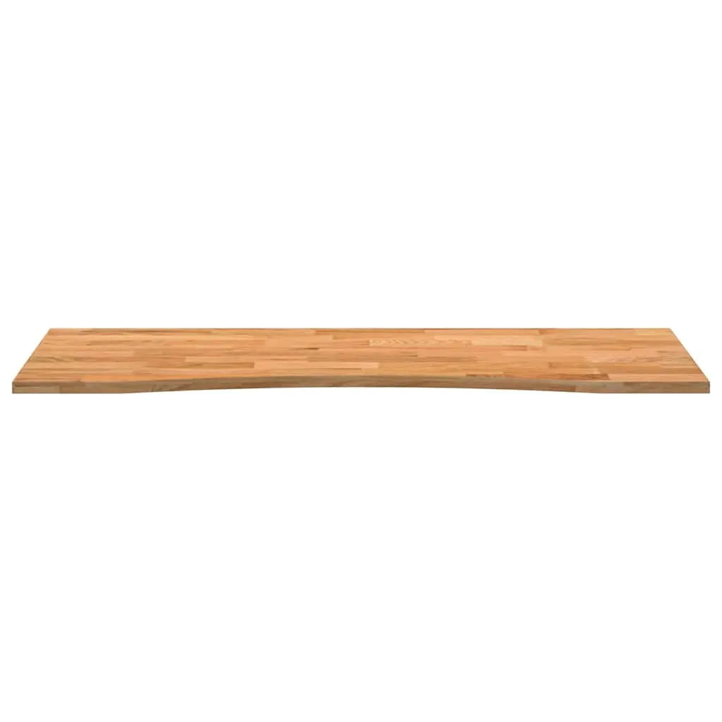 Desk Top Light Brown 140x60x2.5 cm Solid Wood Oak Rectangular