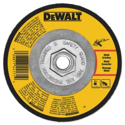 DeWalt® Type 27 Depressed Center Wheels, 5 in,  A24R Grit, Aluminum Oxide, 1/8 in Thick, DW8436