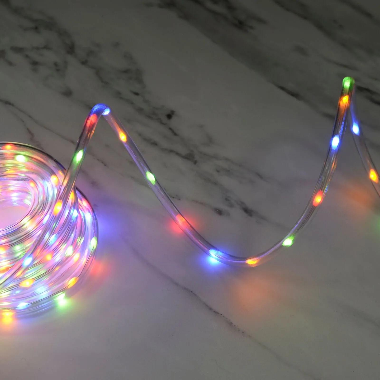 Dual Colour LED Rope Light Indoor Outdoor Multi Function 10m