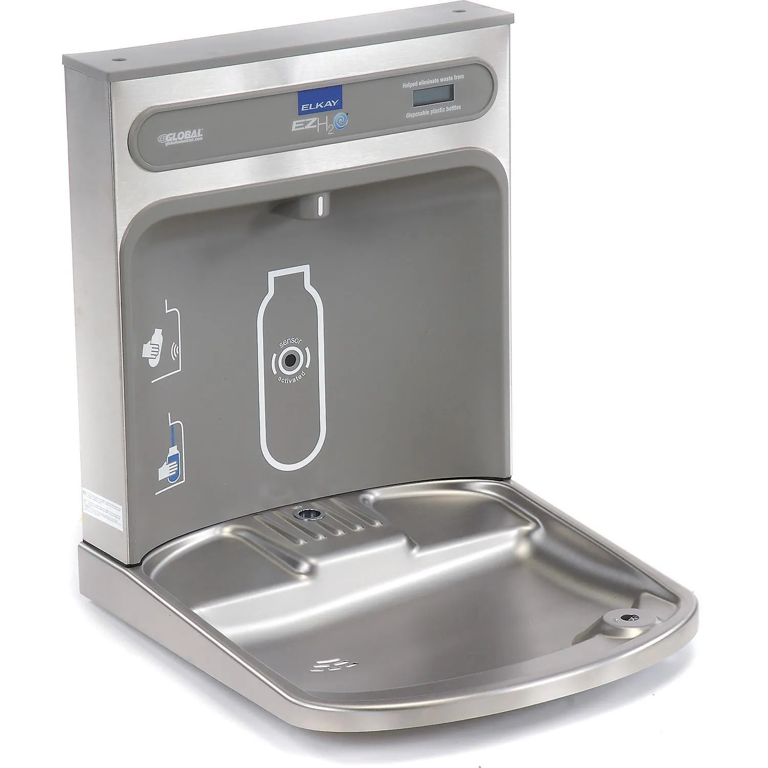 Elkay LZS8WSLK EZH2O Bottle Filling Station with Single ADA Cooler, Filtered Refrigerated Light Gray