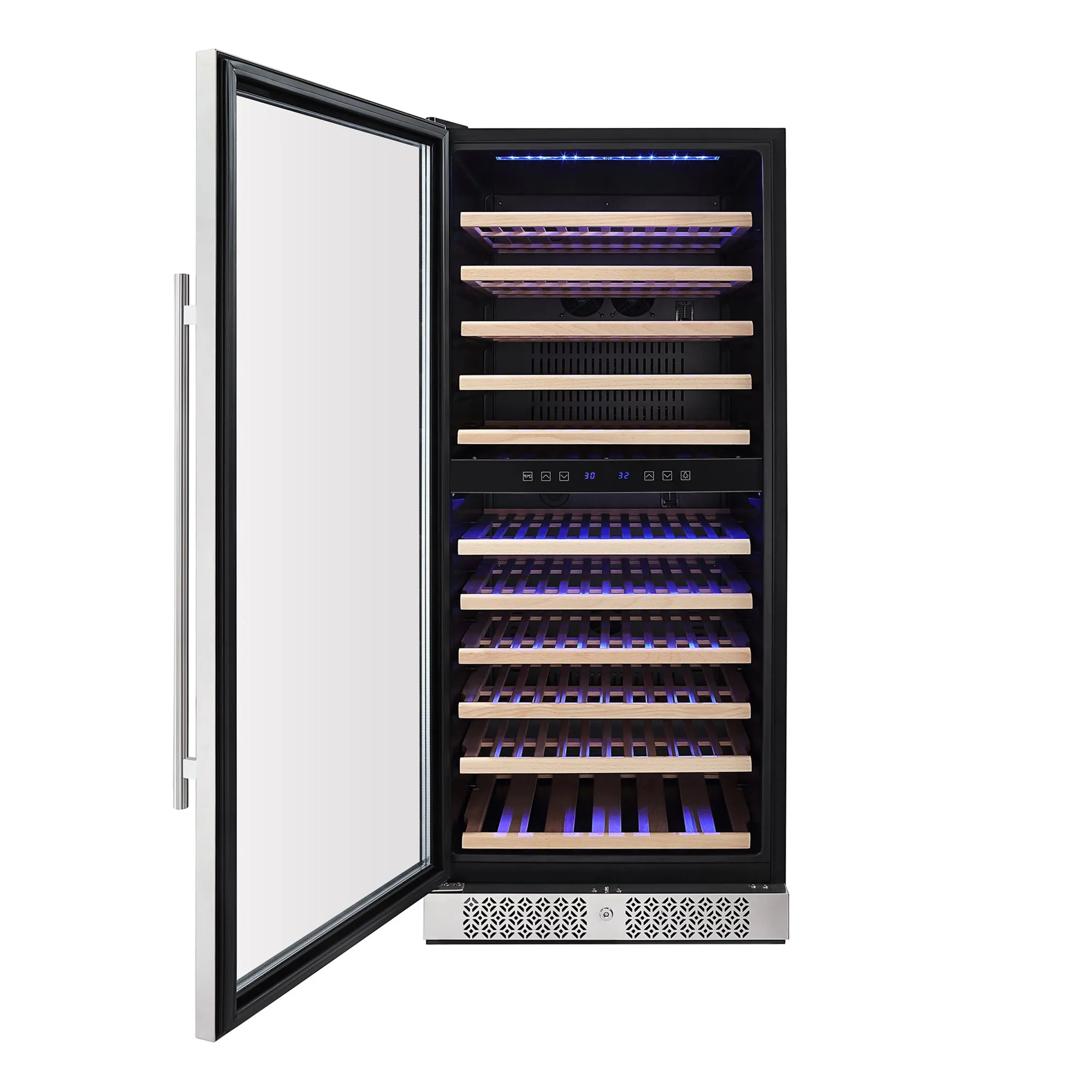 Empava WC06D 55" Tall Dual Zone 100 Bottle Wine Fridge