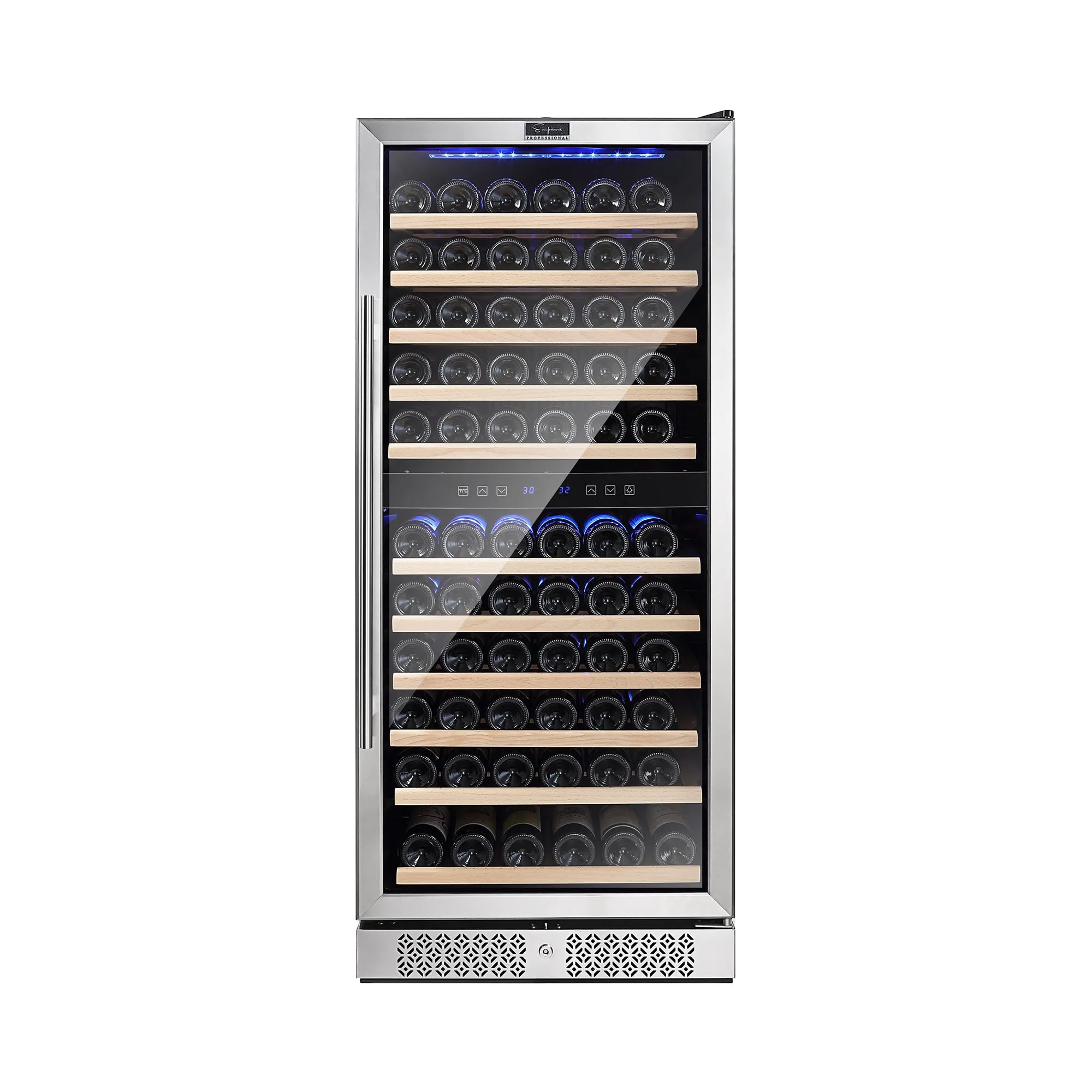 Empava WC06D 55" Tall Dual Zone 100 Bottle Wine Fridge