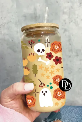 Fall Ghosts UV DTF Cup Wrap