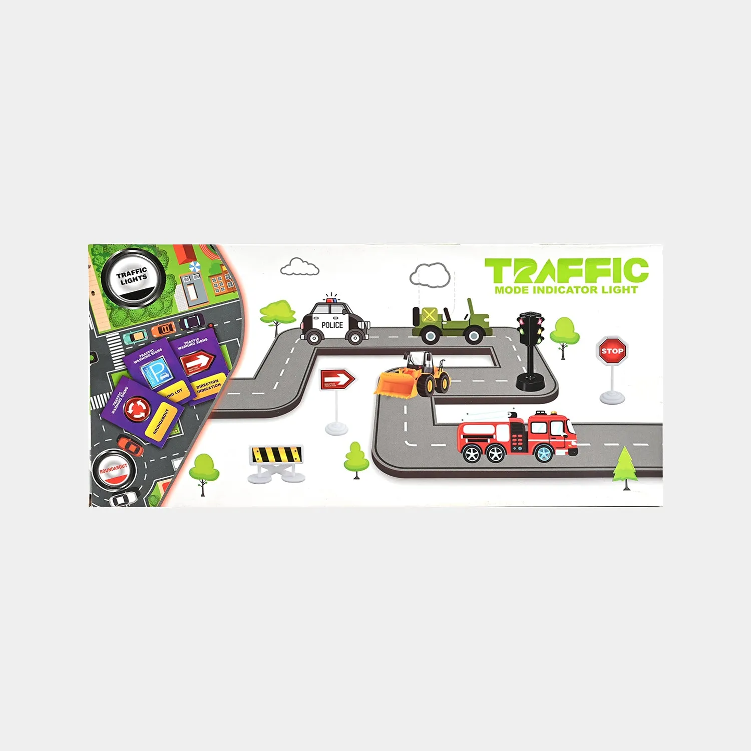 Fire Cars Set with Traffic Signals