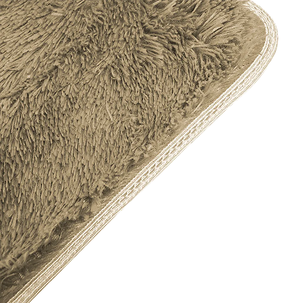 Floor Rug Large Shaggy - 230 x 200cm - Beige