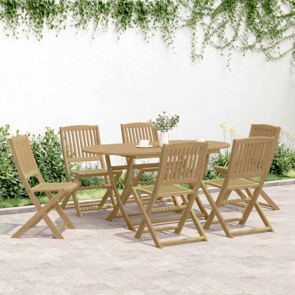 Folding Garden Chairs 6 pcs 48.5x57x90 cm Solid Wood Acacia