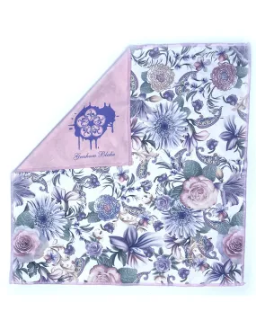 Garden Floral Microfiber Pocket Square